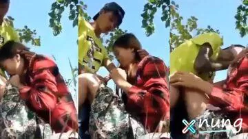 [คลิปหลุด] วัยรุ่นบ้านนอกนัดเย็ดไร่ อมควยขย่มหีเด็ด