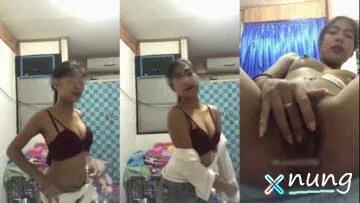 คลิปหลุด นักเรียนม.ปลายเงี่ยนเต้นยั่วช่วยตัวเองหี