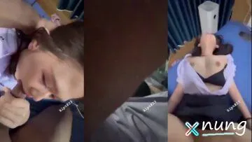 [OnlyFans] นมฟูชุดนักศึกษาอมควยโดนเย็ด