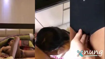 คลิปหลุด นอนถ่างขาโชว์หีขนดก โดนเลียจนเปียกยัดควยสดแรง